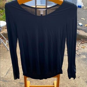 Banana Republic long sleeve w/ leather